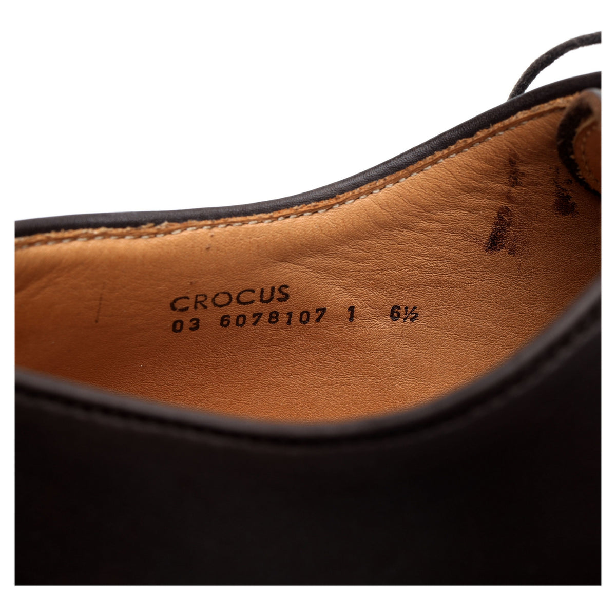 &#39;Crocus&#39; Dark Brown Leather Derby UK 6.5