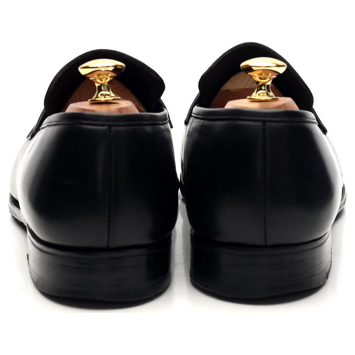 &#39;Walton&#39; Black Leather Loafers UK 11 E