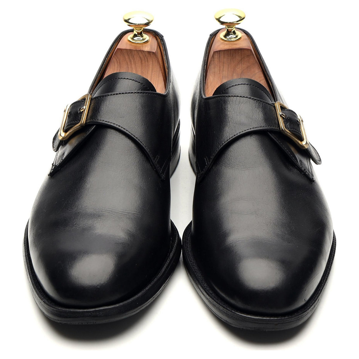 Black Leather Monk Strap UK 8.5