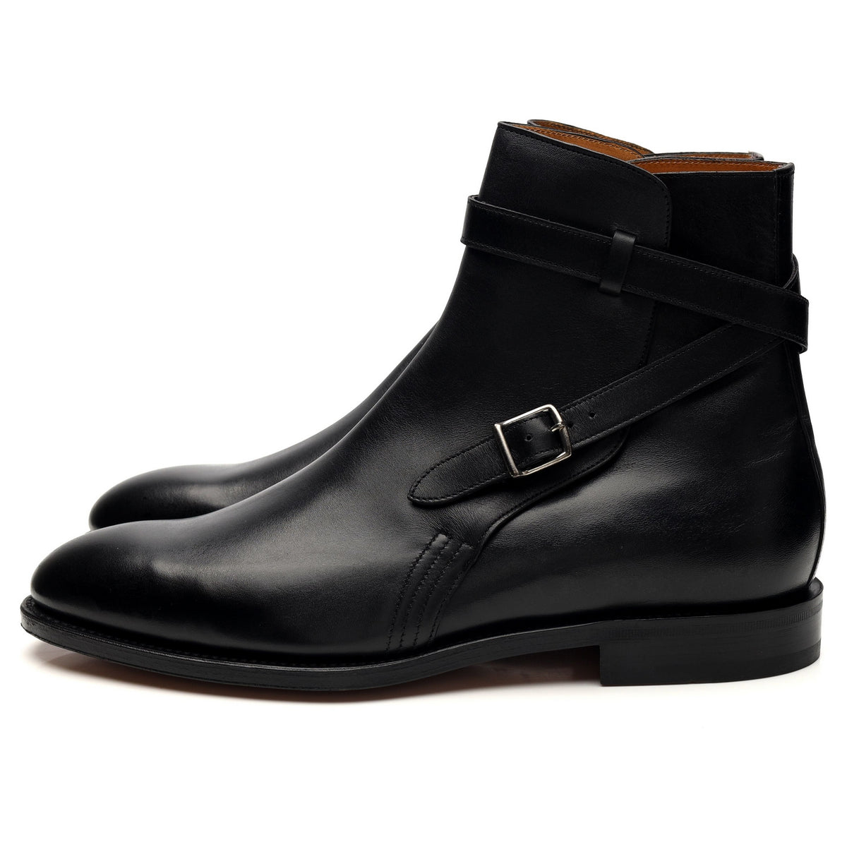 &#39;Abbot&#39; Black Leather Boots UK 8 E