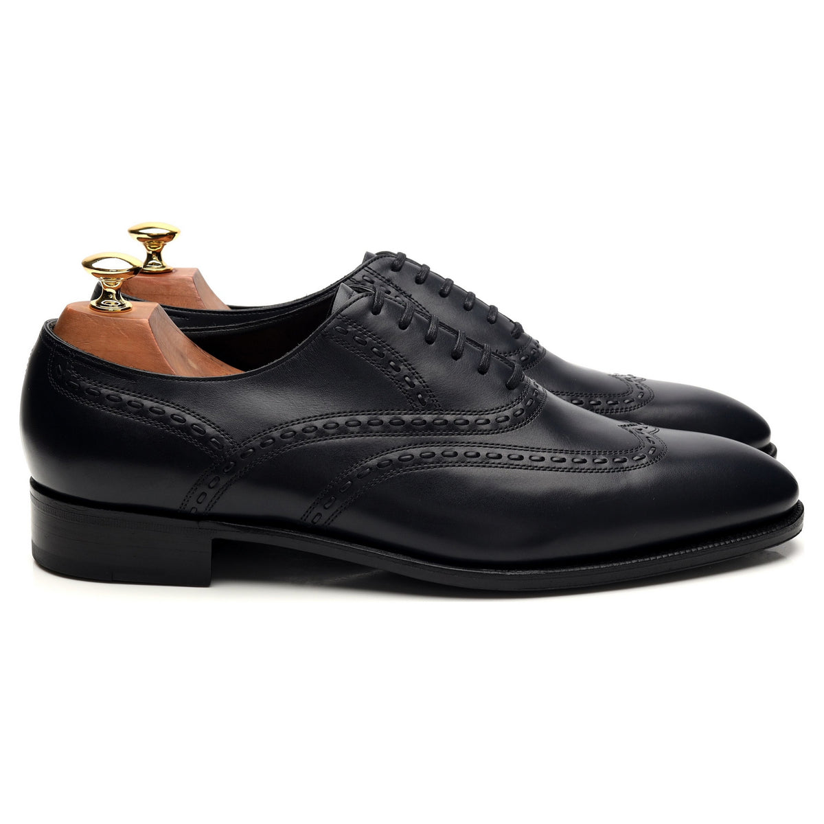 Saint Crepin 2024 &#39;Henry&#39; Navy Blue Leather Oxford UK 9 E