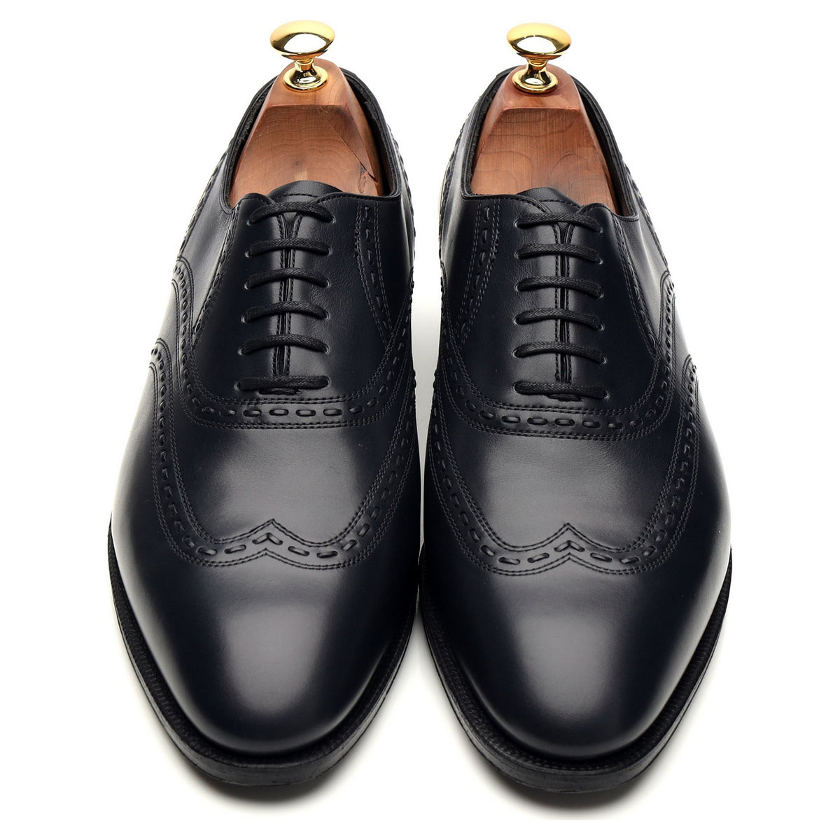 Saint Crepin 2024 &#39;Henry&#39; Navy Blue Leather Oxford UK 9 E