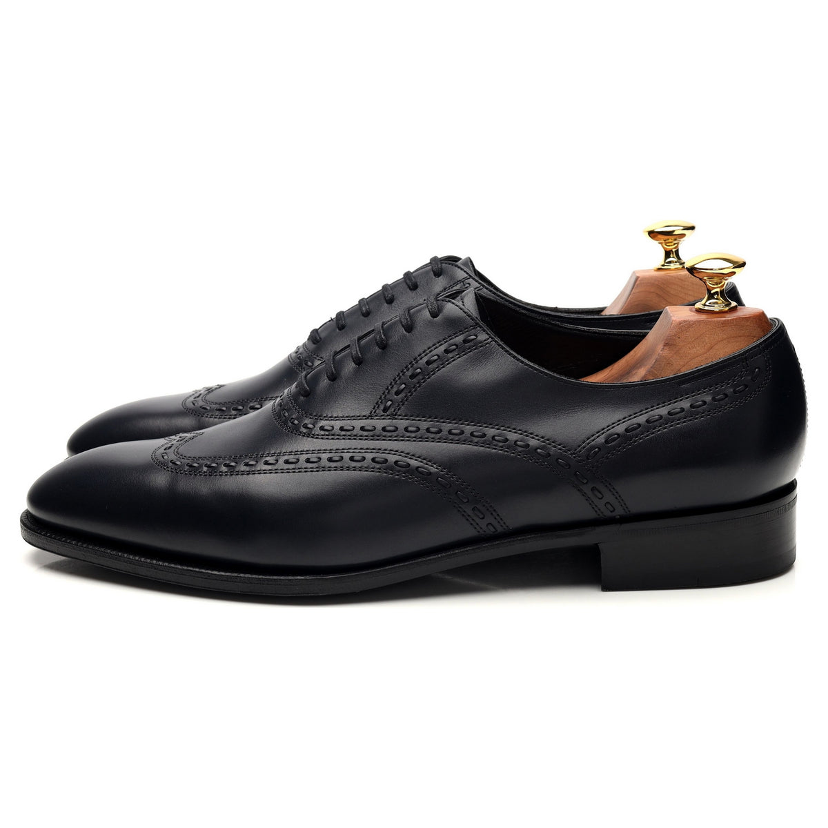 Saint Crepin 2024 &#39;Henry&#39; Navy Blue Leather Oxford UK 9 E