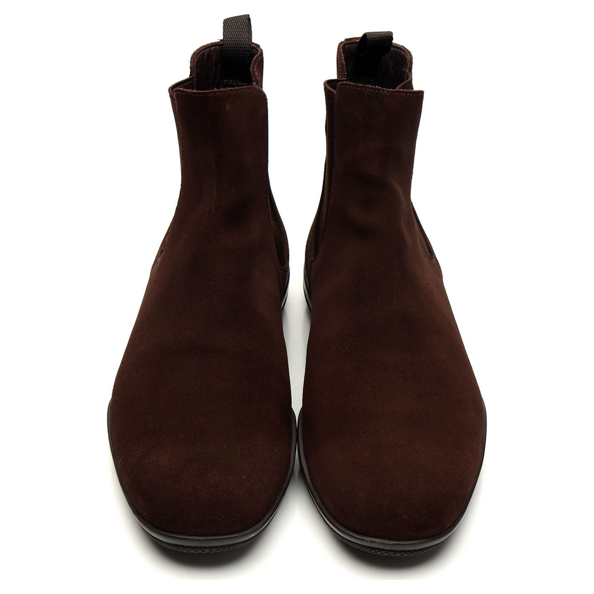 Dark Brown Suede Chelsea Boots UK 9