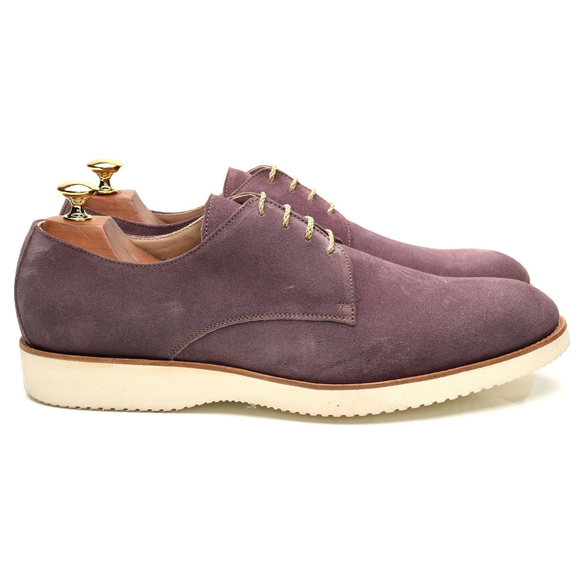 Purple Suede Derby UK 9.5 EU 43.5