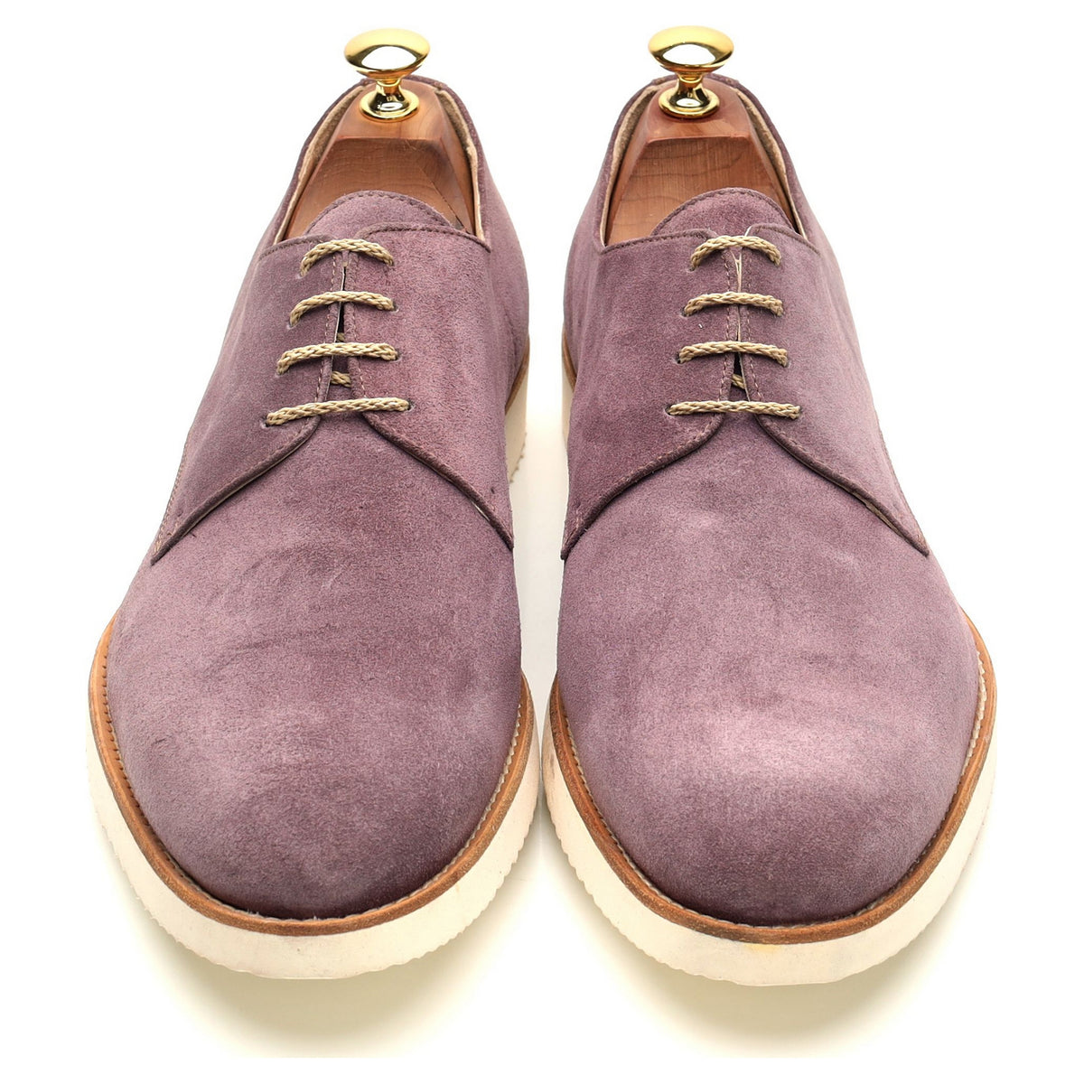 Purple Suede Derby UK 9.5 EU 43.5