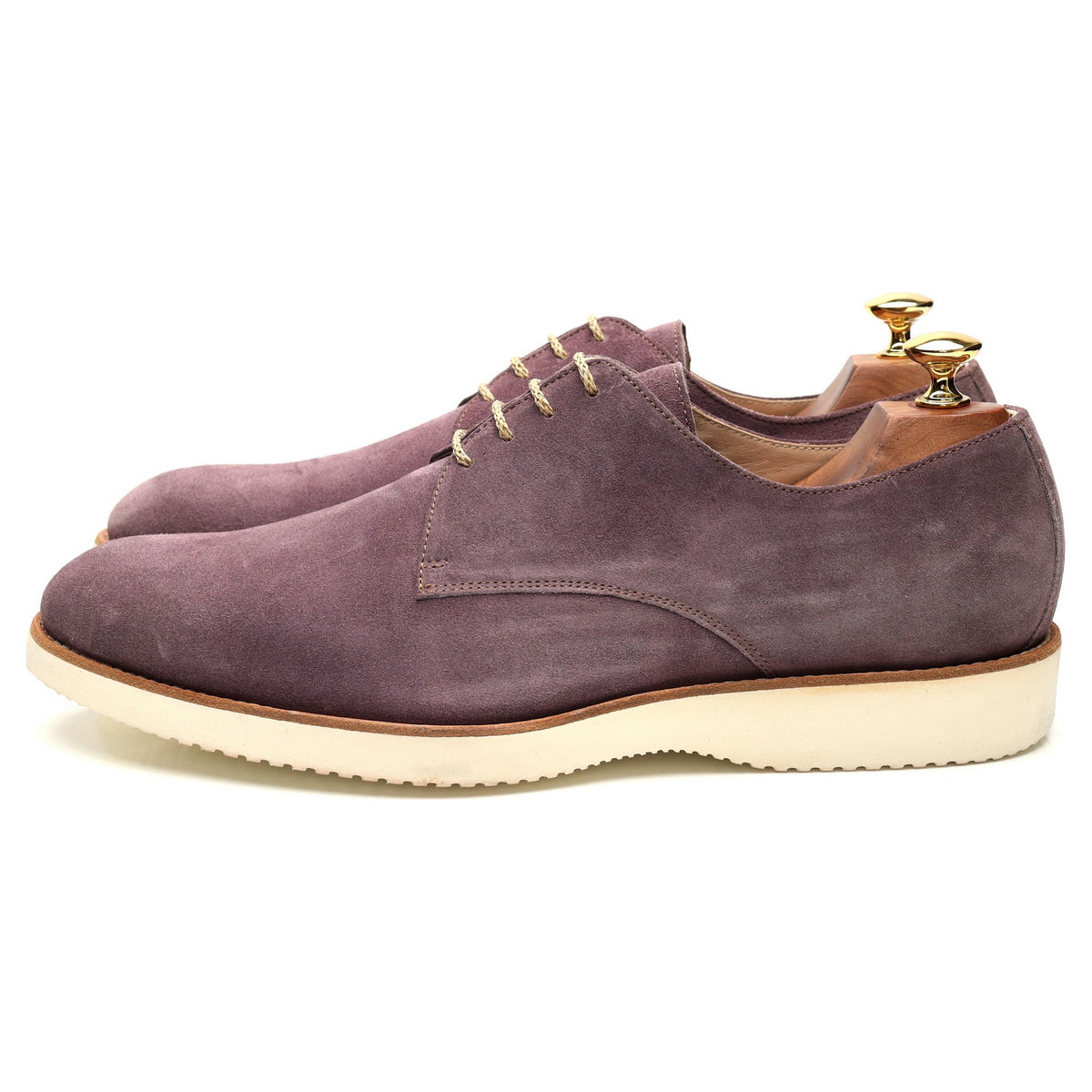 Purple Suede Derby UK 9.5 EU 43.5