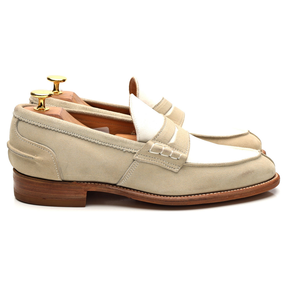 Women&#39;s &#39;Eva&#39; Beige Suede Loafers UK 5.5