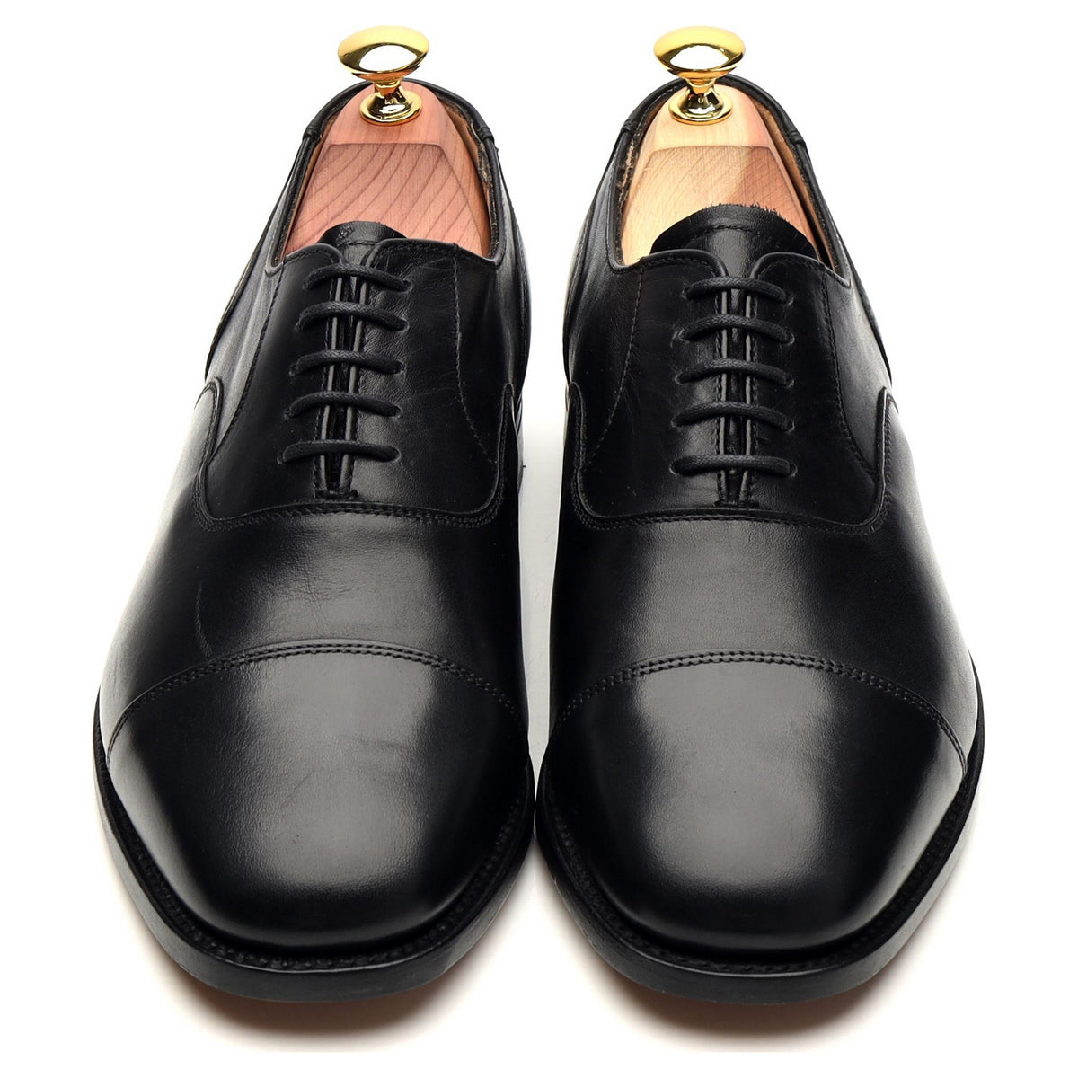 Shipton &amp; Heneage &#39;Midhurst&#39; Black Leather Oxford UK 7.5