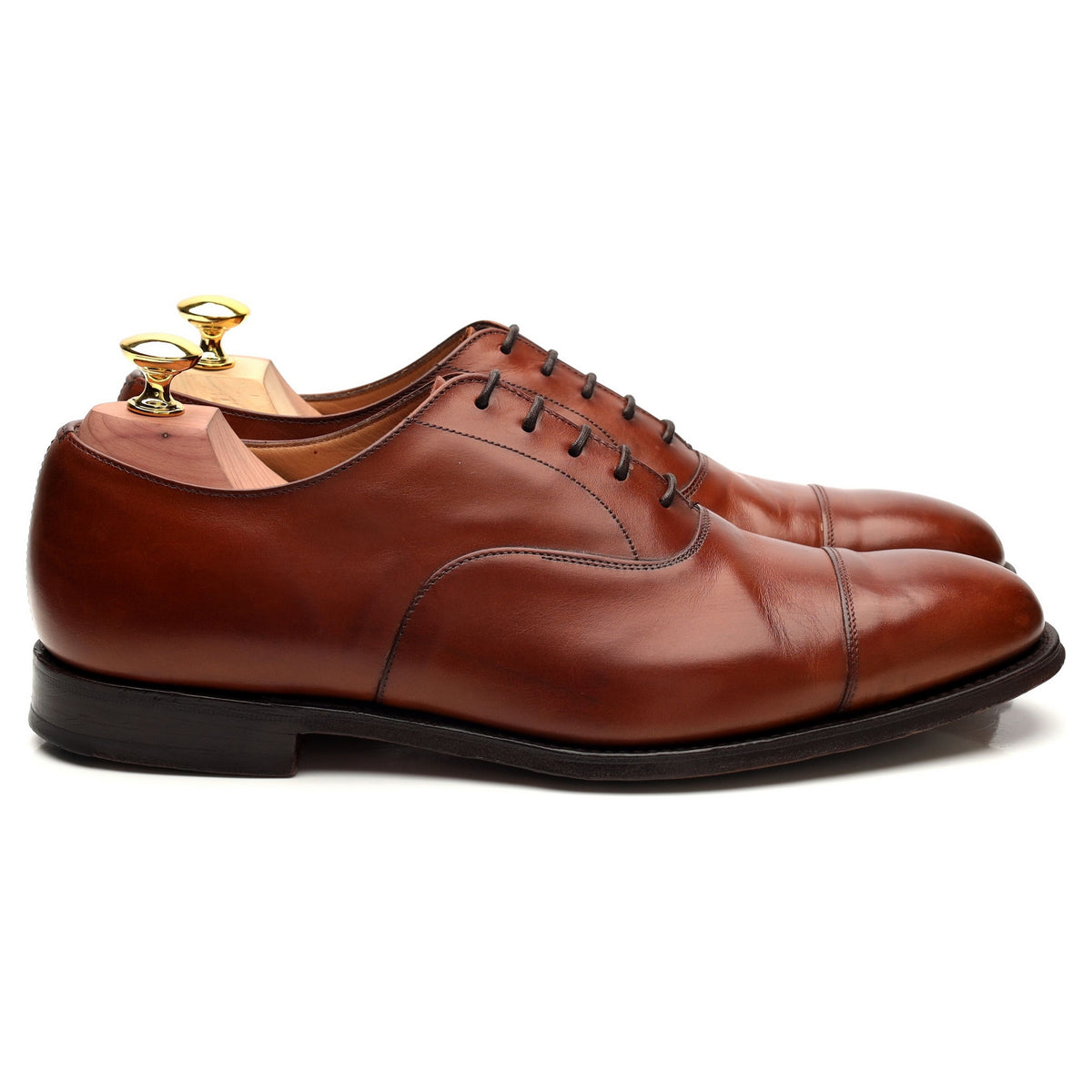 &#39;Consul&#39; Tan Brown Leather Oxford UK 7 F