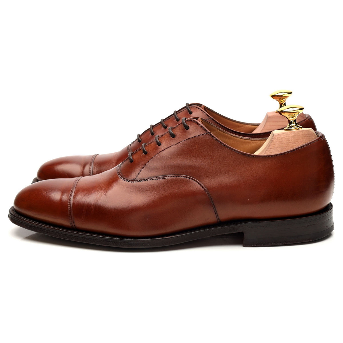 &#39;Consul&#39; Tan Brown Leather Oxford UK 7 F