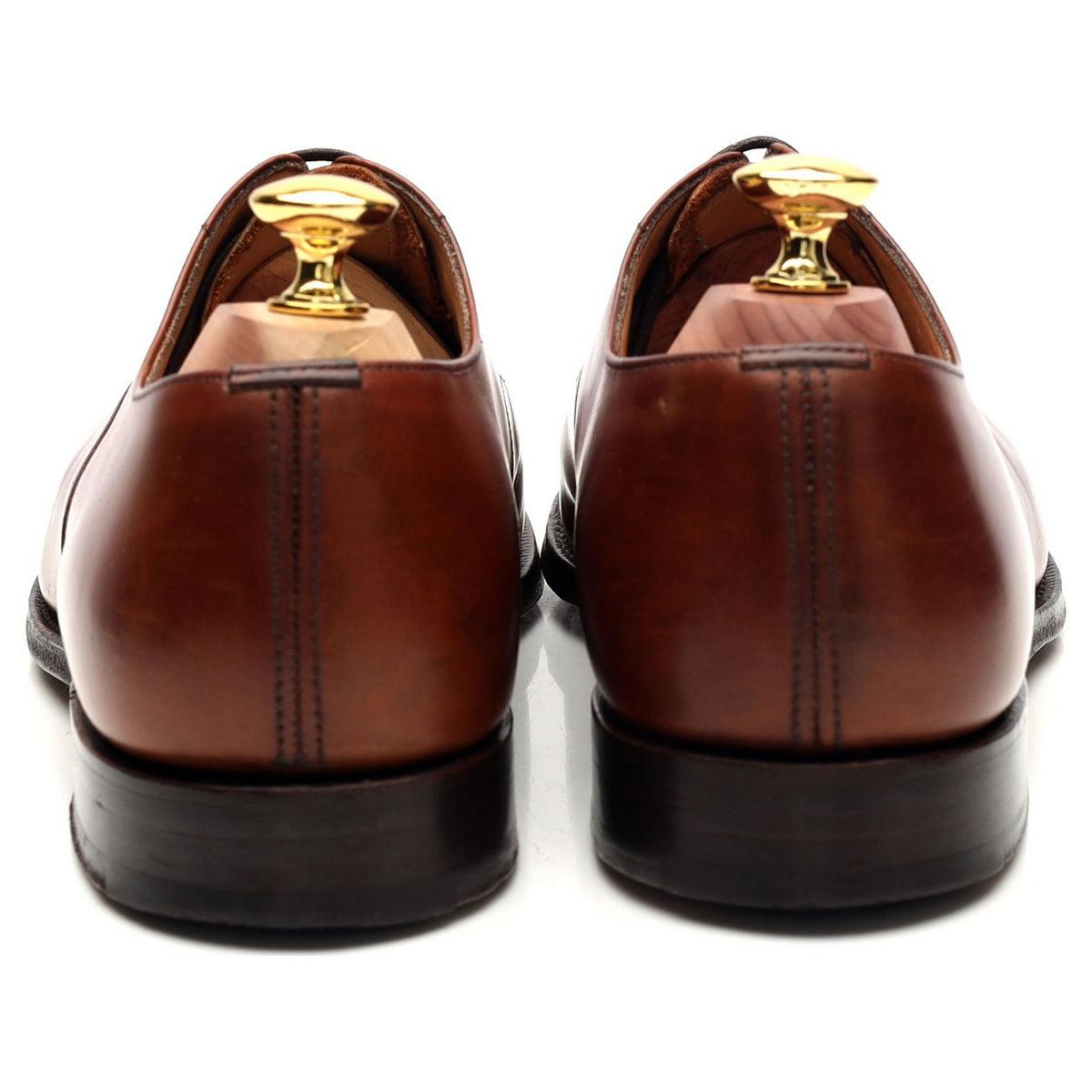 &#39;Consul&#39; Tan Brown Leather Oxford UK 7 F