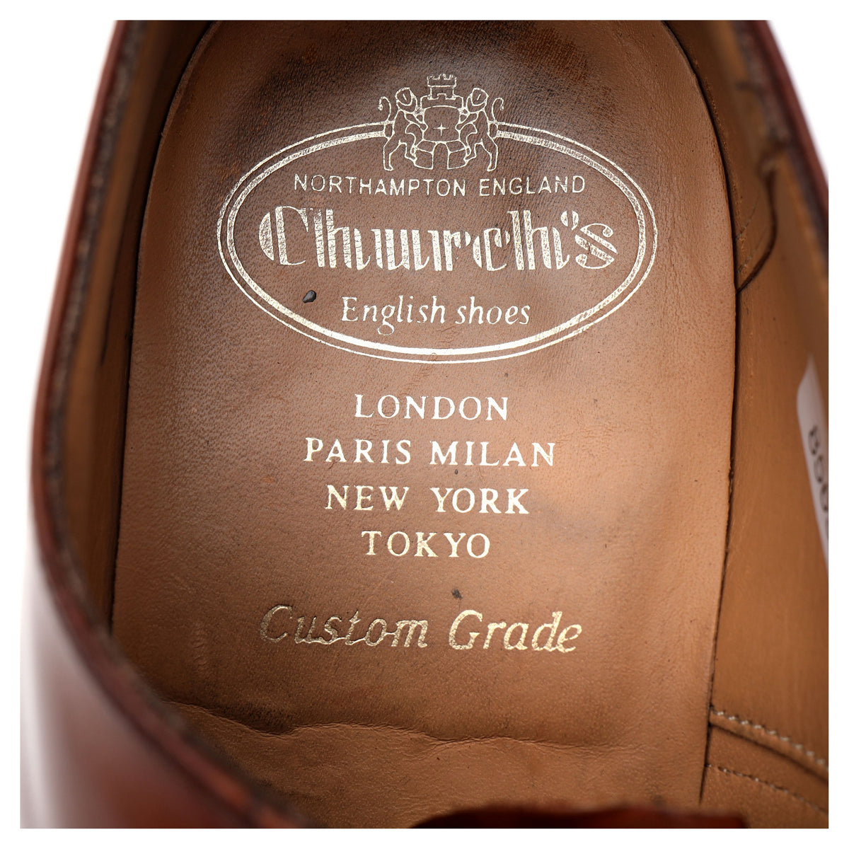 &#39;Consul&#39; Tan Brown Leather Oxford UK 7 F