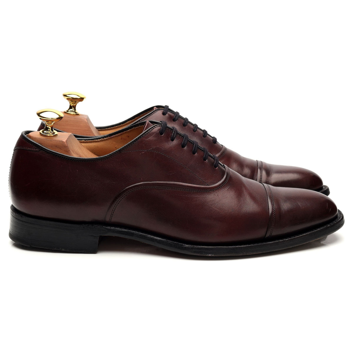 &#39;Lanark&#39; Burgundy Leather Oxford UK 6 F