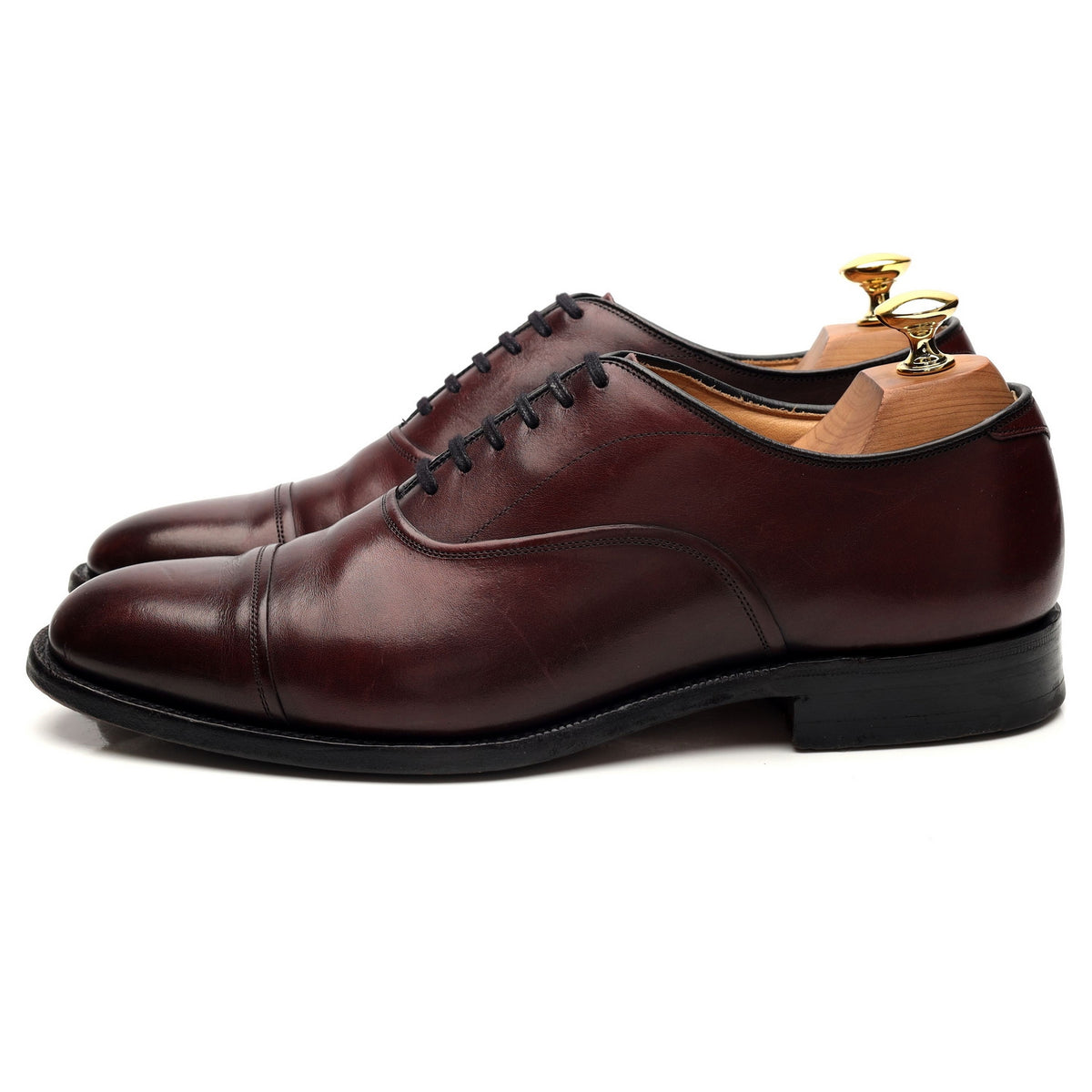 &#39;Lanark&#39; Burgundy Leather Oxford UK 6 F