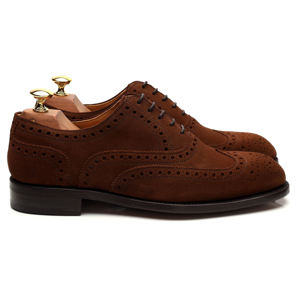 Brown Suede Oxford Brogue UK 6