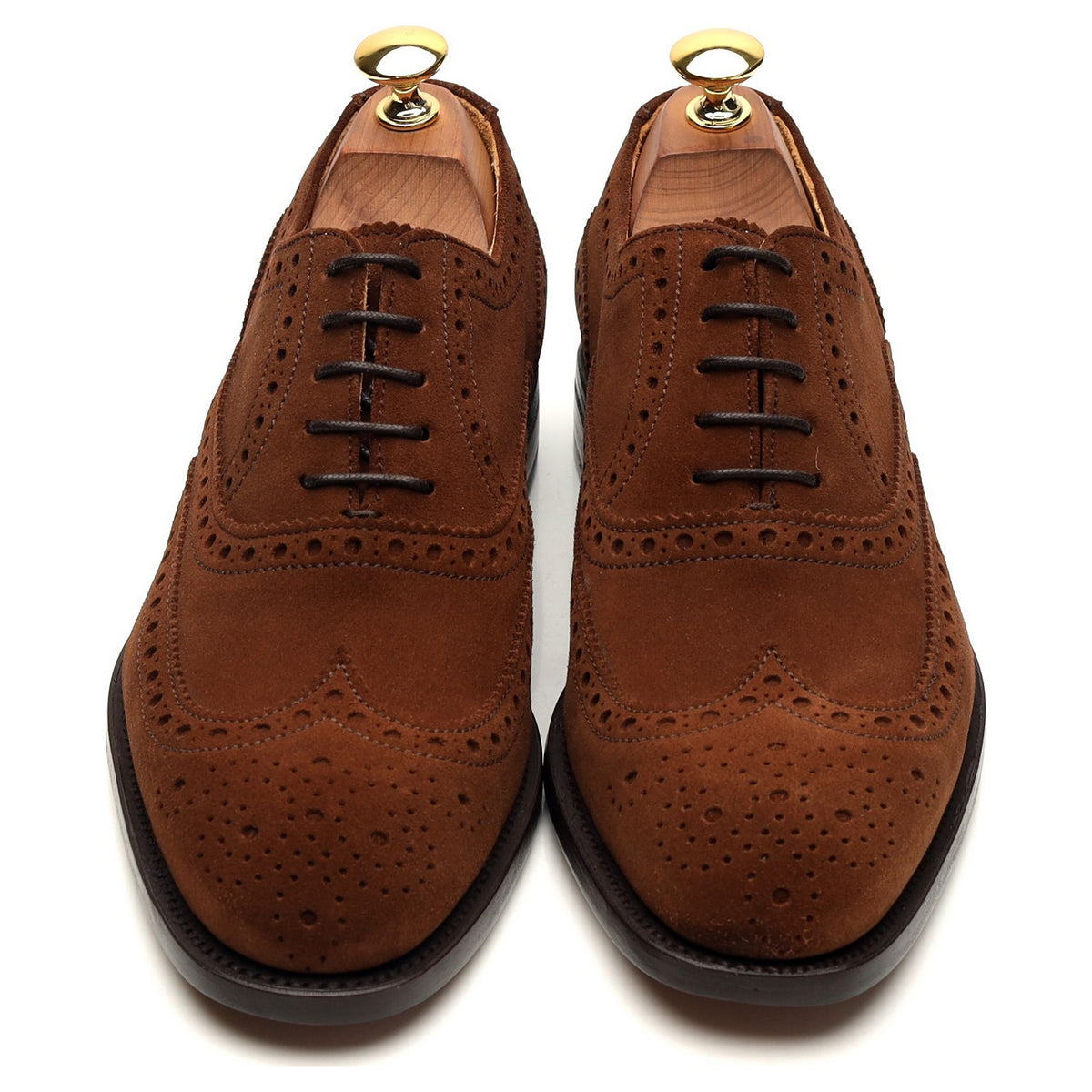 Brown Suede Oxford Brogue UK 6