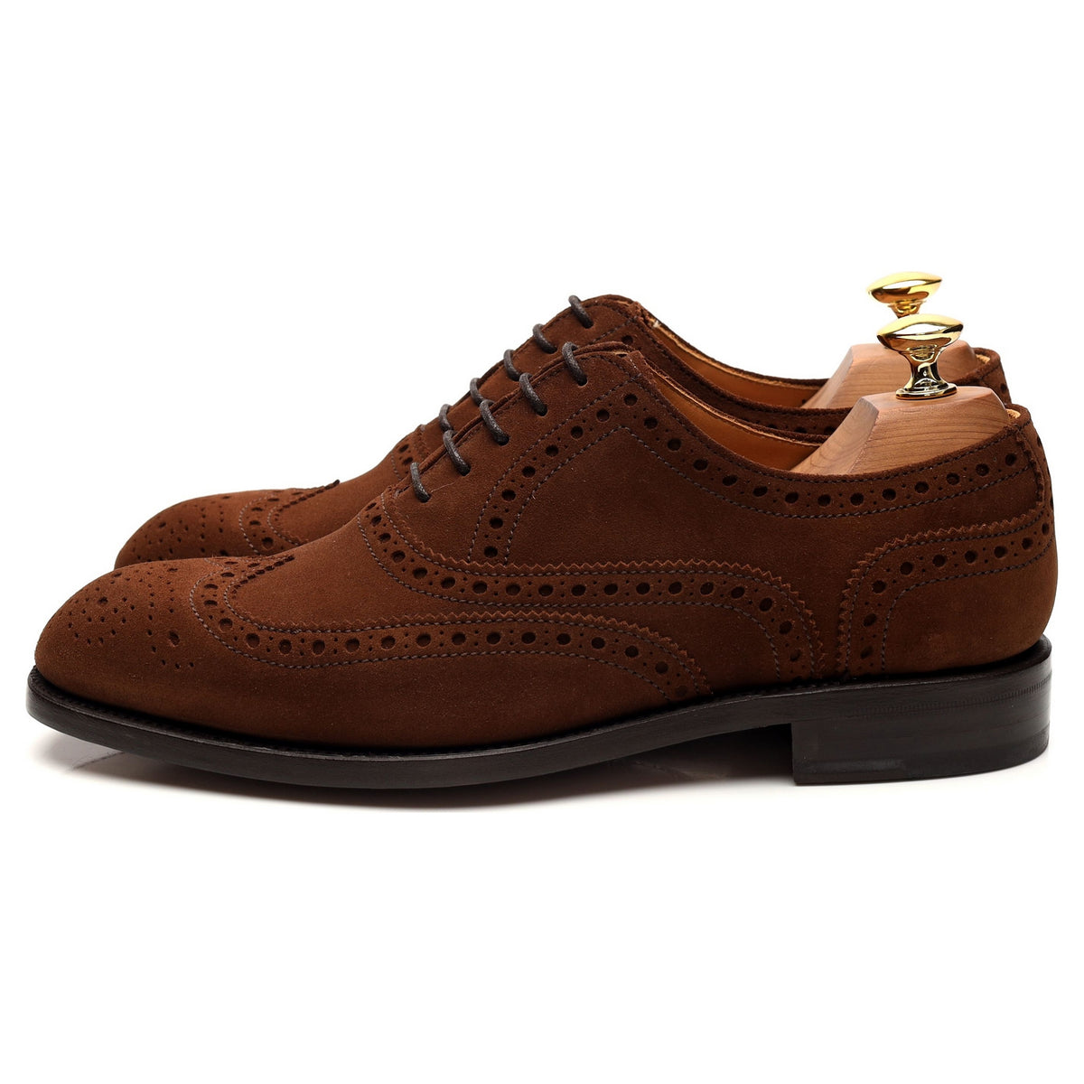 Brown Suede Oxford Brogue UK 6