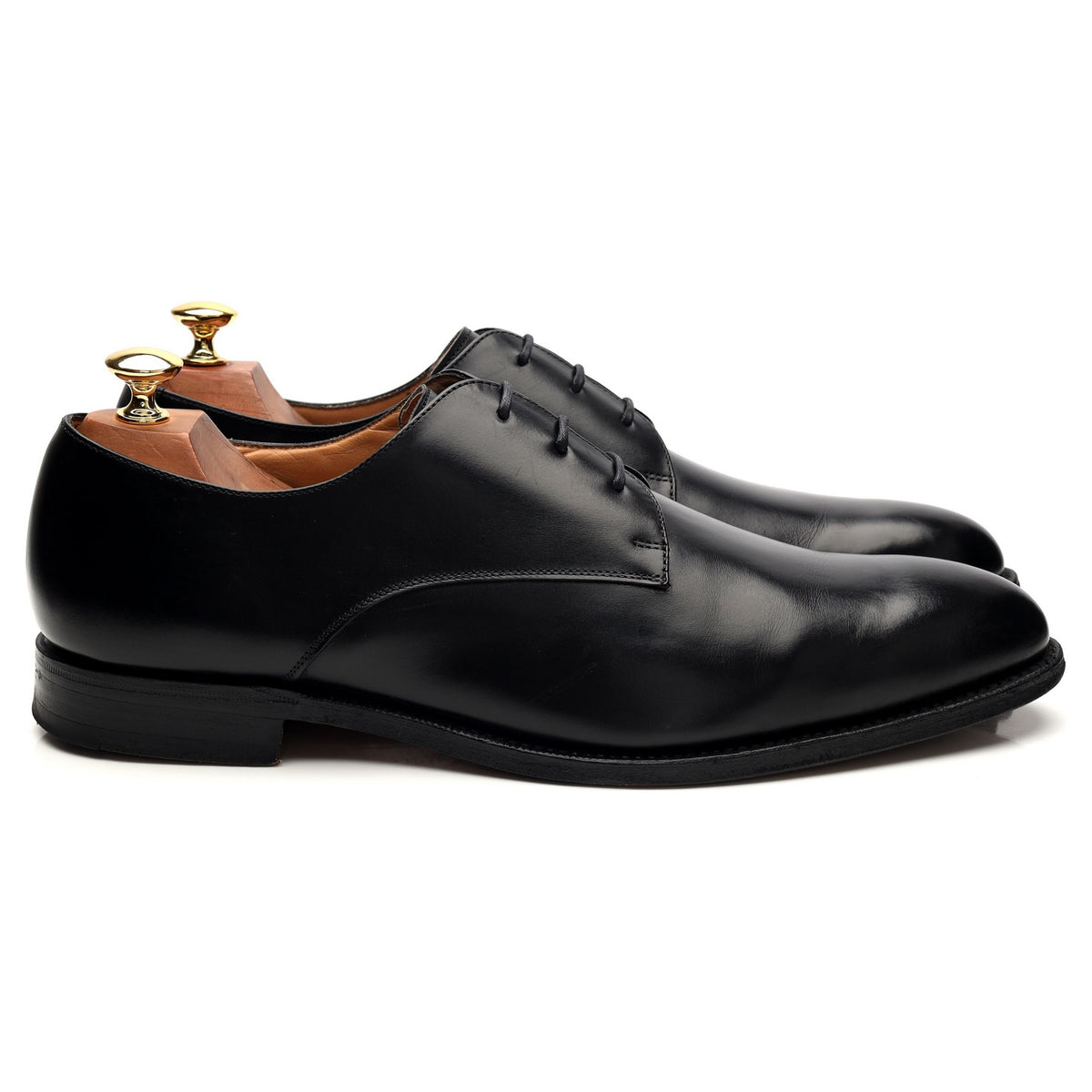 &#39;Oslo&#39; Black Leather Derby UK 9 G