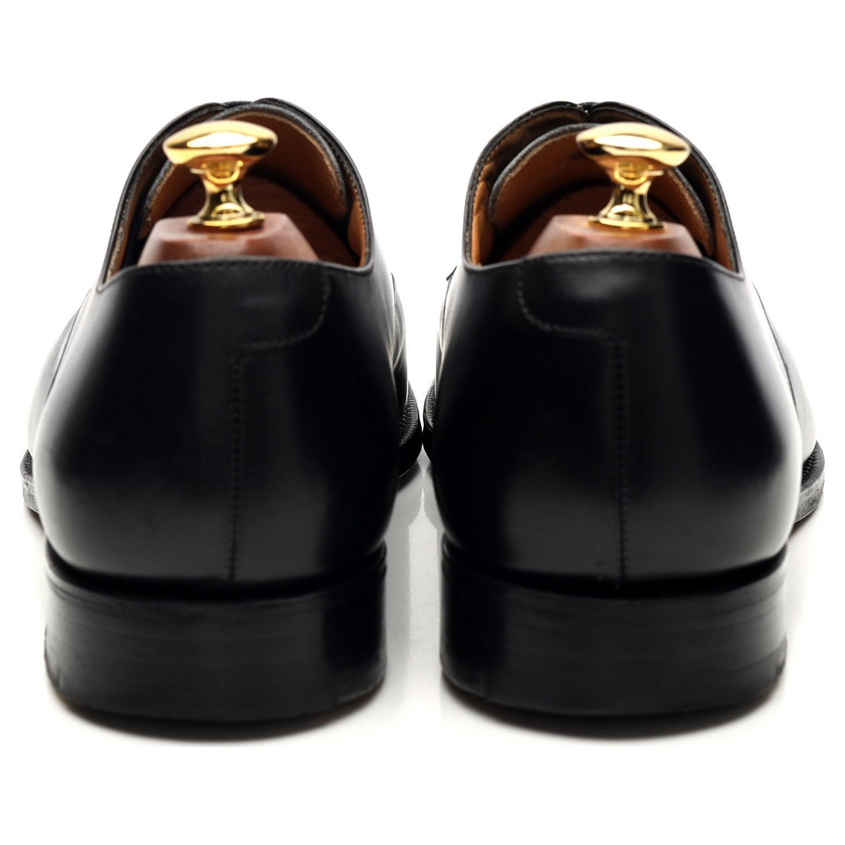 &#39;Oslo&#39; Black Leather Derby UK 9 G