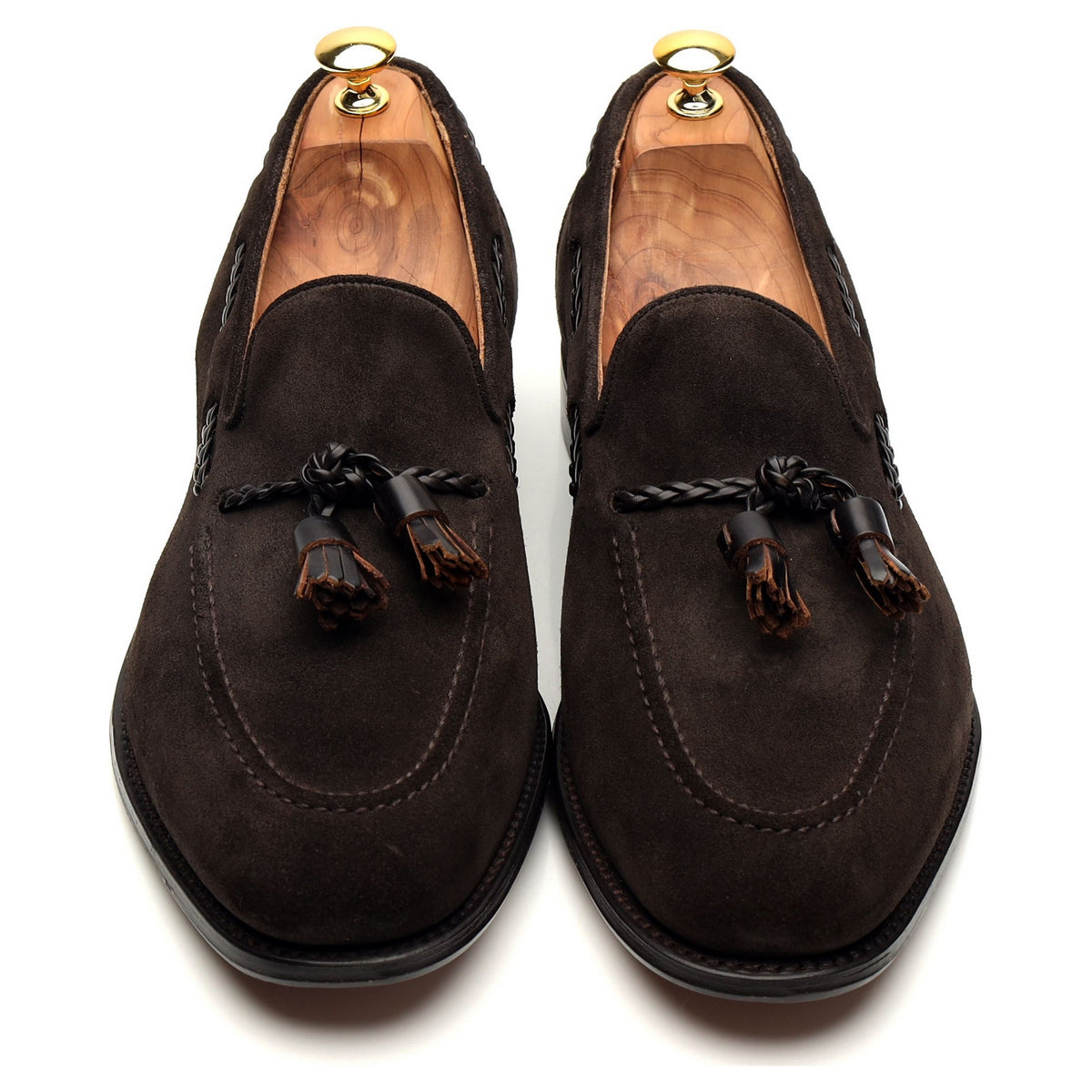 &#39;Matisse&#39; Dark Brown Suede Tassel Loafer UK 12 F