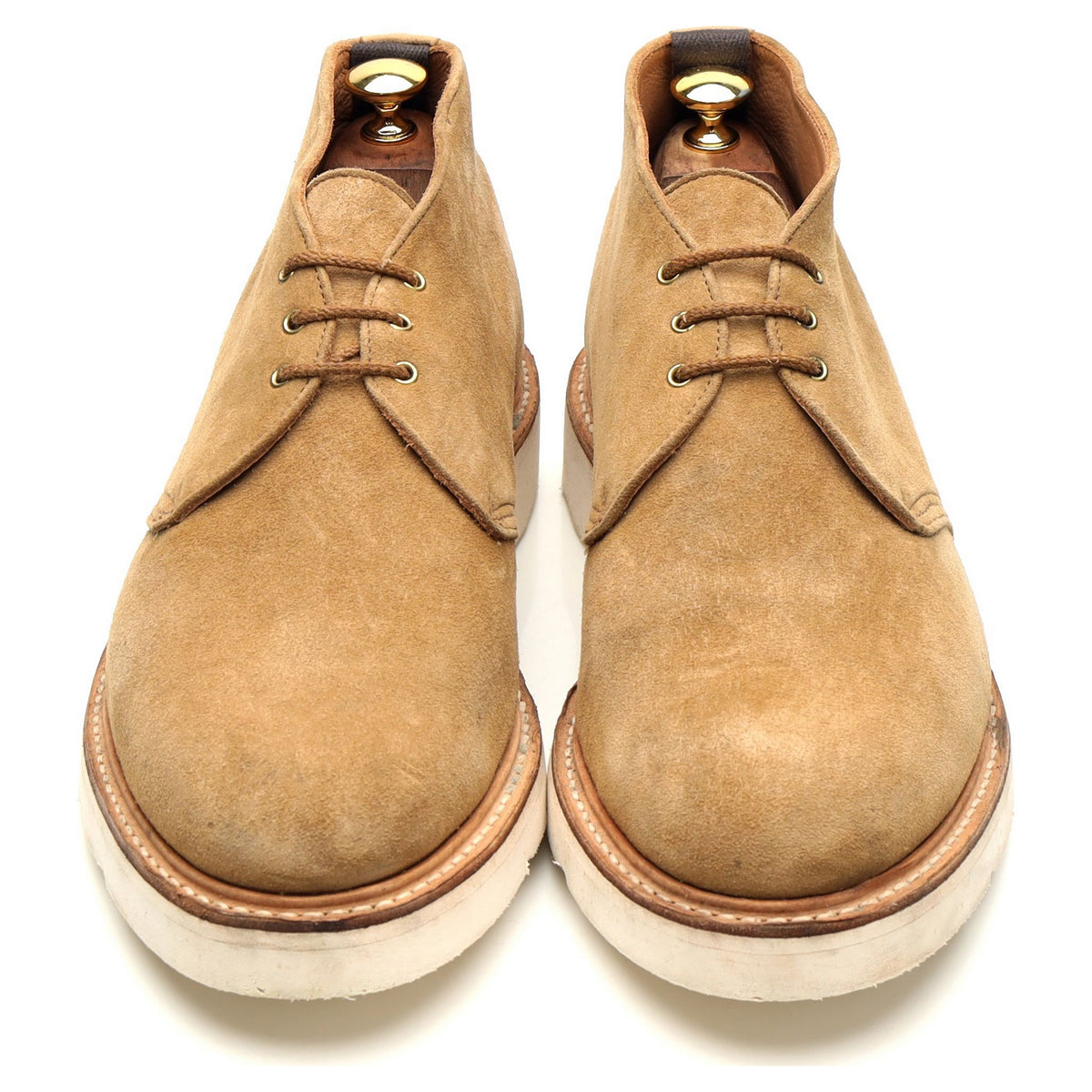 Beige Suede Chukka Boots UK 10