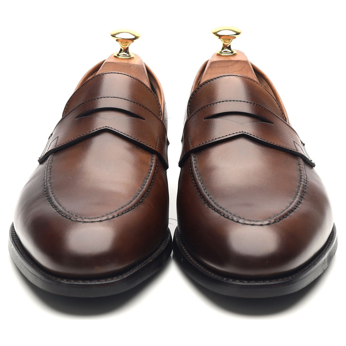 &#39;Sydney&#39; Dark Brown Leather Loafers UK 9.5 E