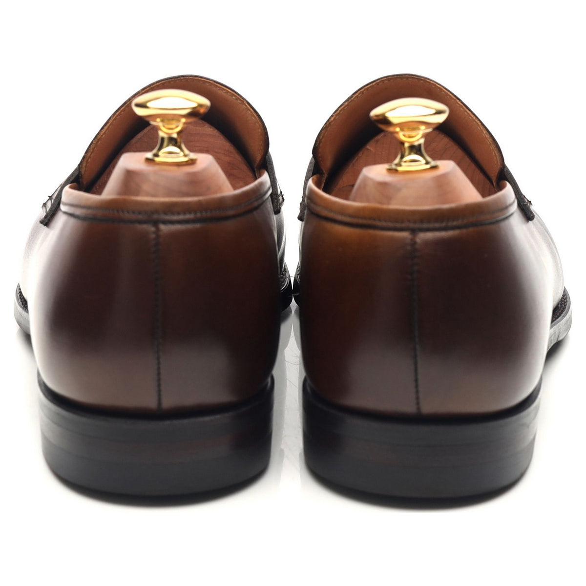 &#39;Sydney&#39; Dark Brown Leather Loafers UK 9.5 E