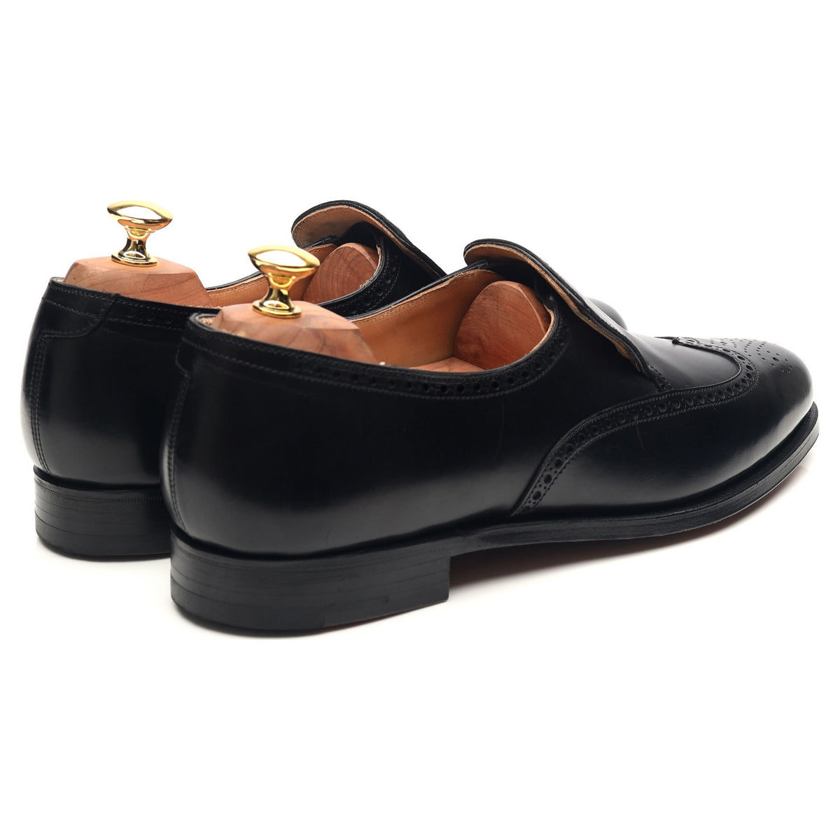 Peal &amp; Co Black Leather Loafer UK 9 E US 10 D