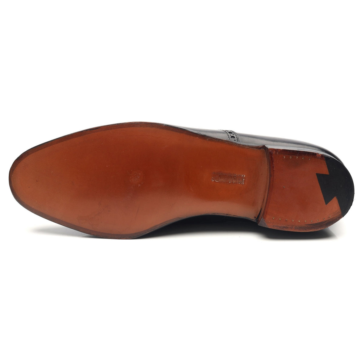 Peal &amp; Co Black Leather Loafer UK 9 E US 10 D