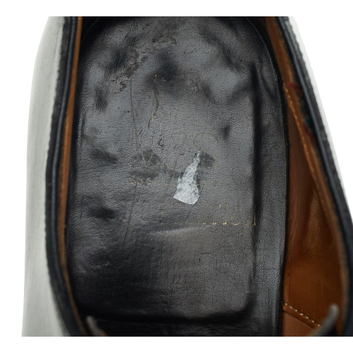 M&S Black Leather Wholecut UK 7