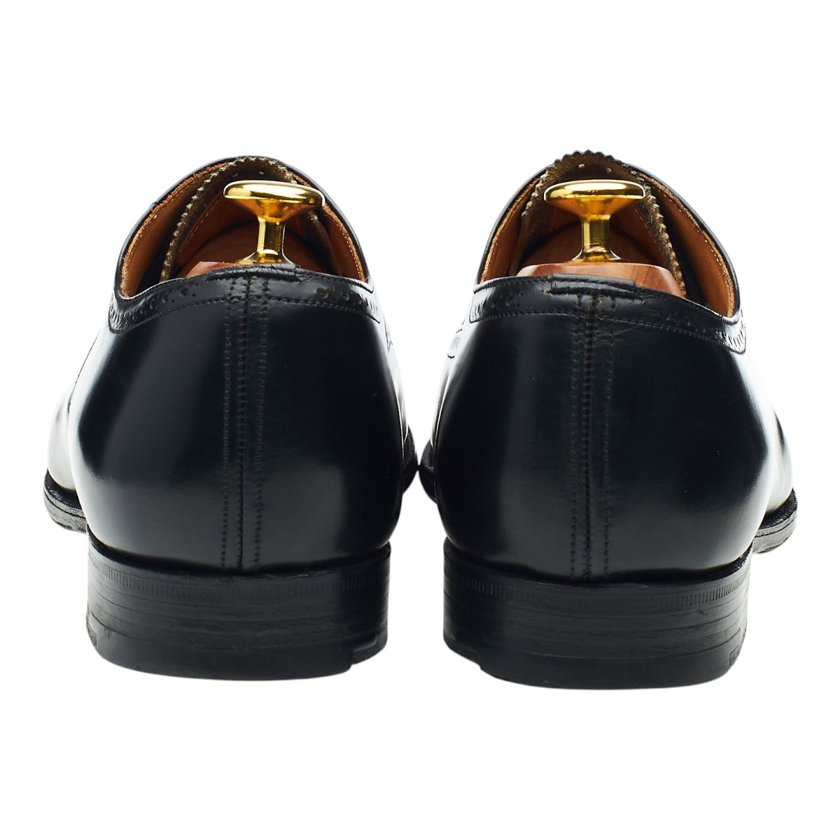 'Legate' Black Leather Oxford Brogues UK 8 G