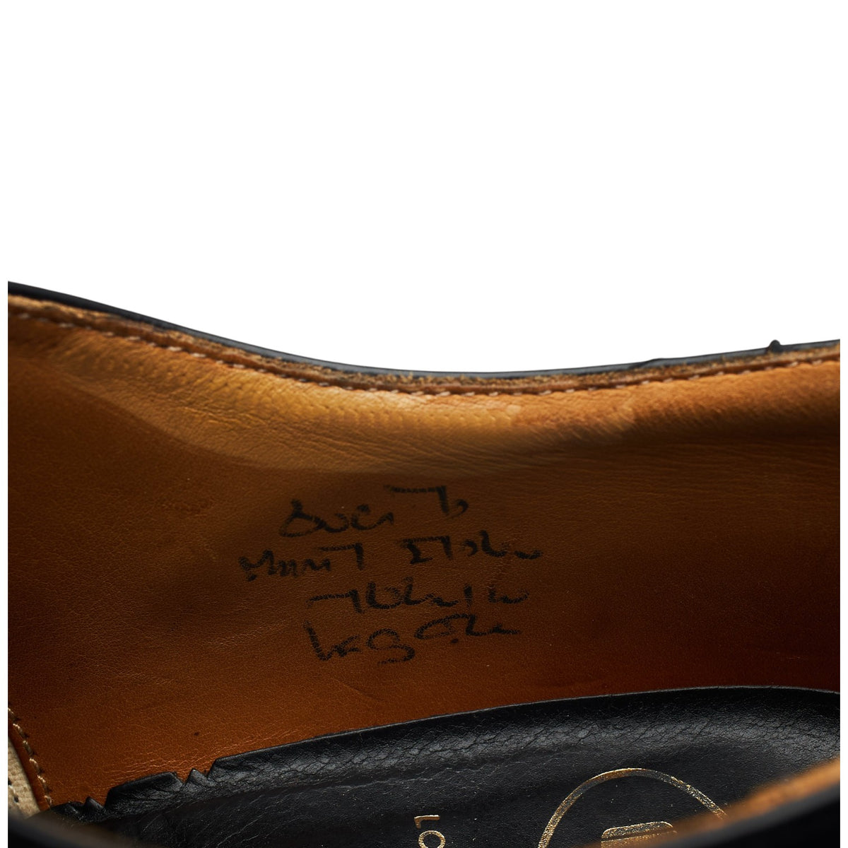 'Legate' Black Leather Oxford Brogues UK 8 G