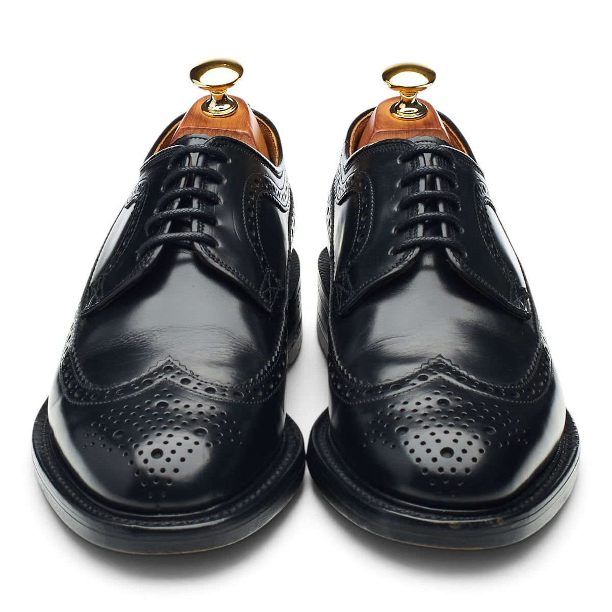 '803B' Black Leather Derby Brogues UK 6.5 EX