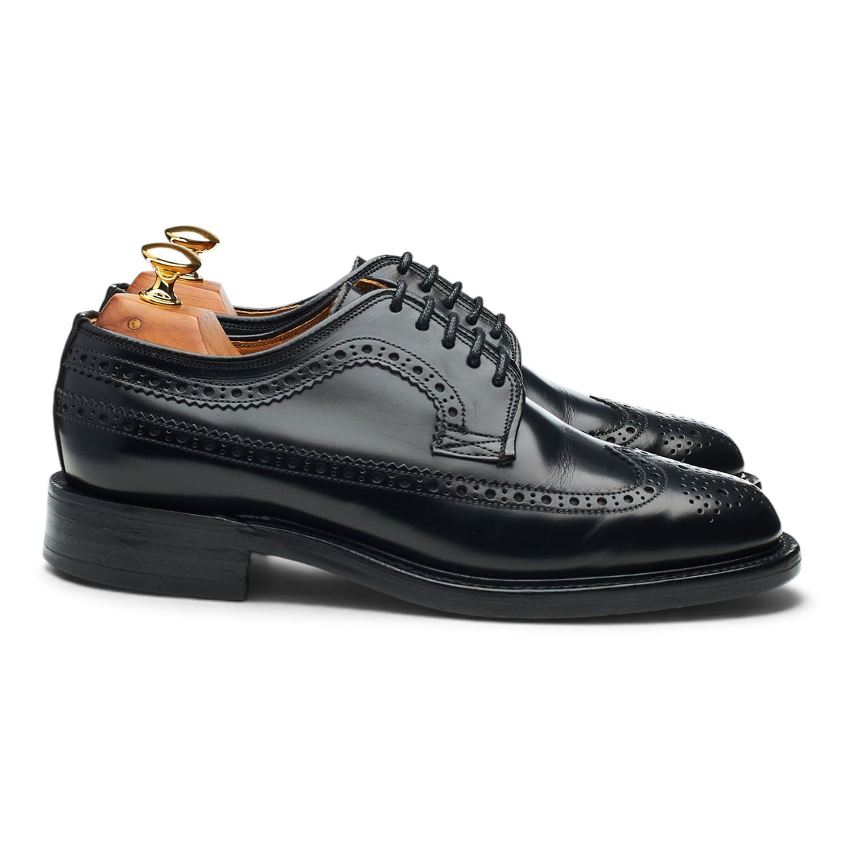 '803B' Black Leather Derby Brogues UK 6.5 EX