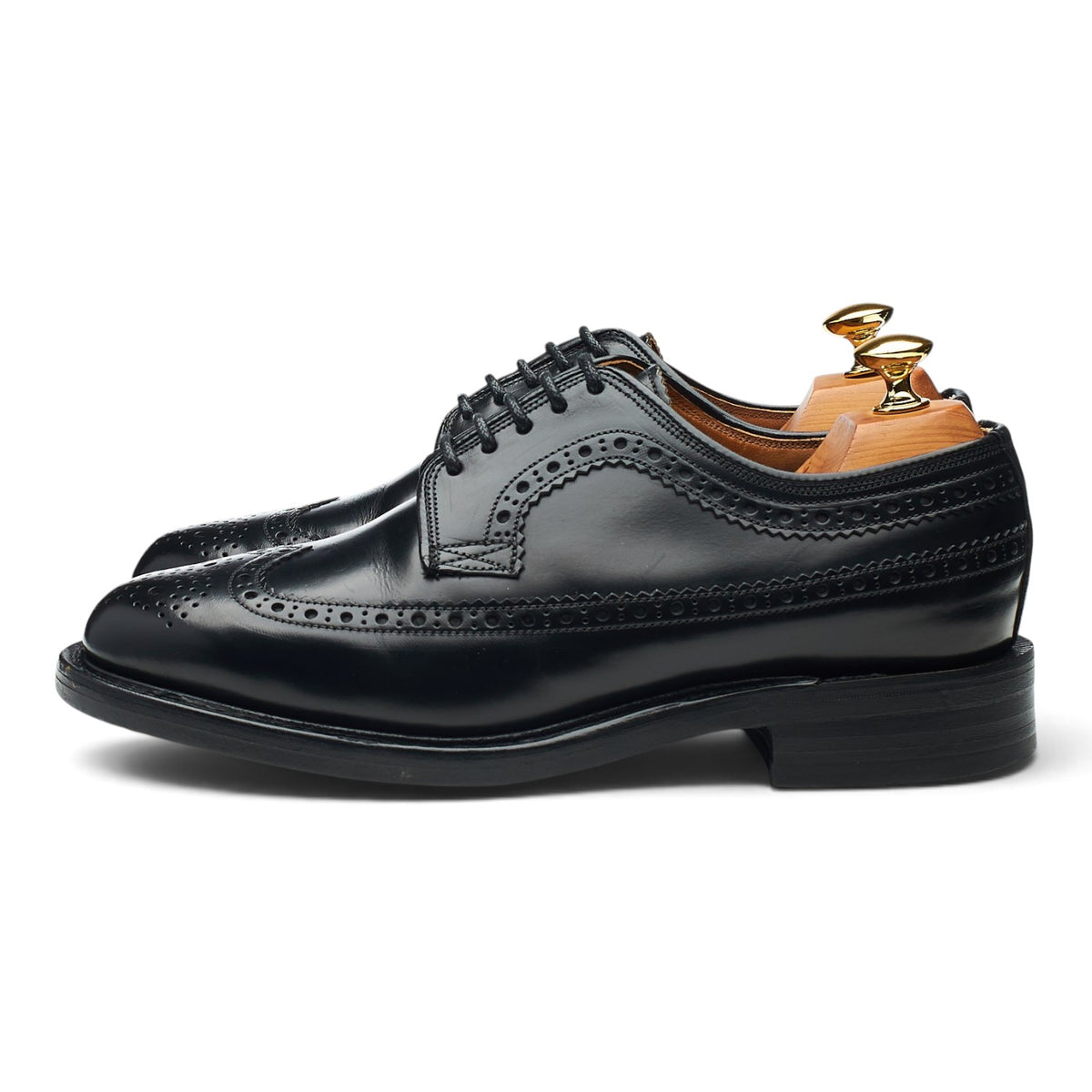 '803B' Black Leather Derby Brogues UK 6.5 EX