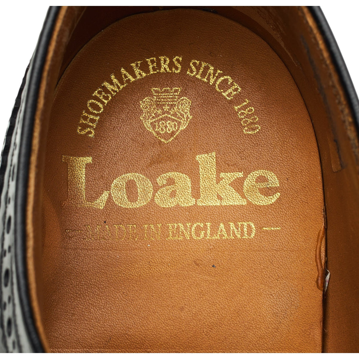 '803B' Black Leather Derby Brogues UK 6.5 EX