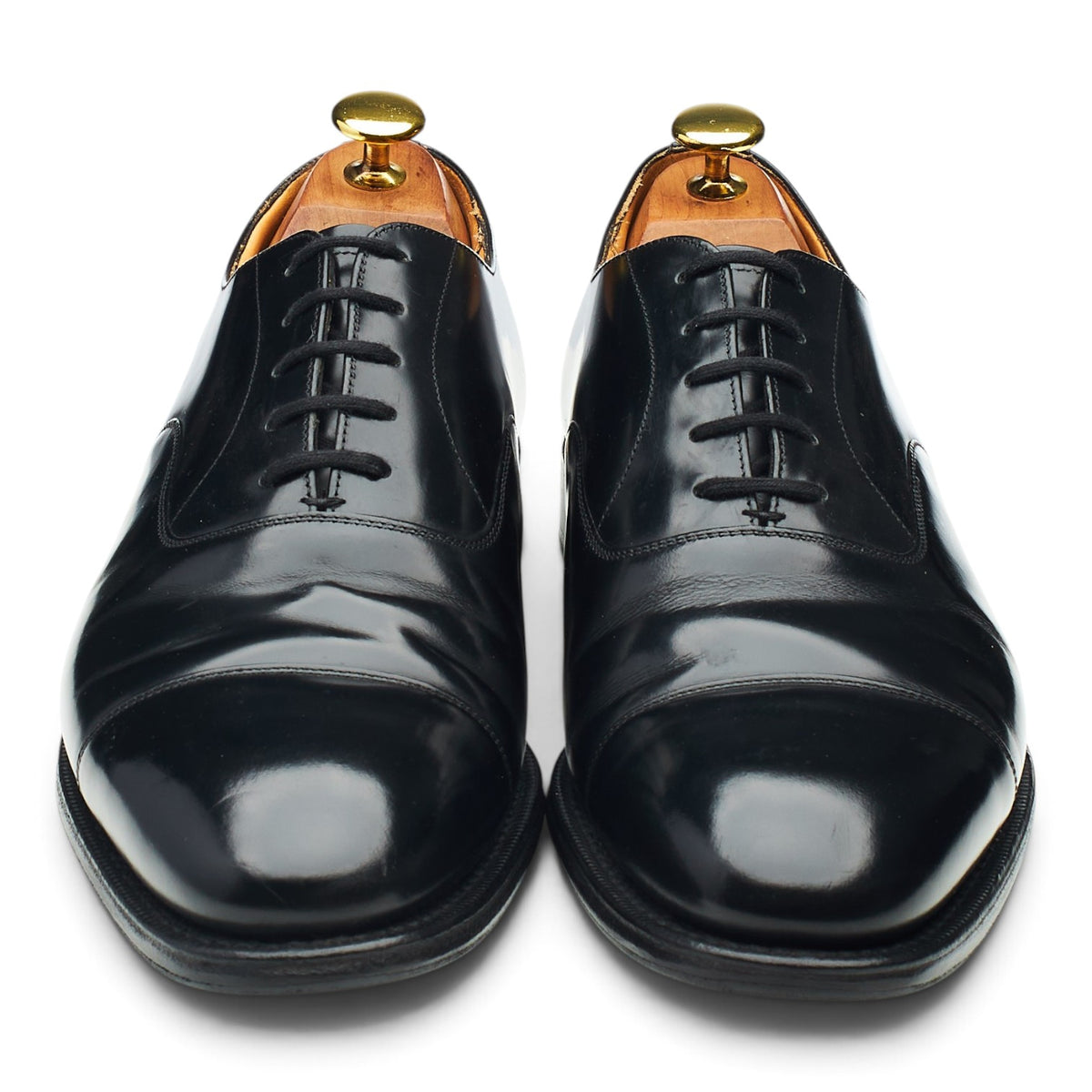 'Consul' Black Leather Oxford UK 8 G