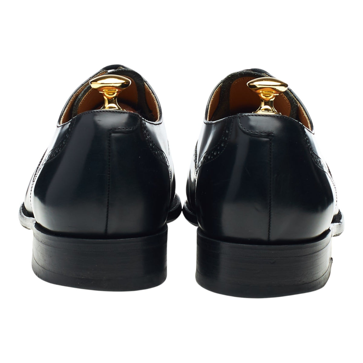'Alfred' Black Leather Oxford Brogues UK 9 G