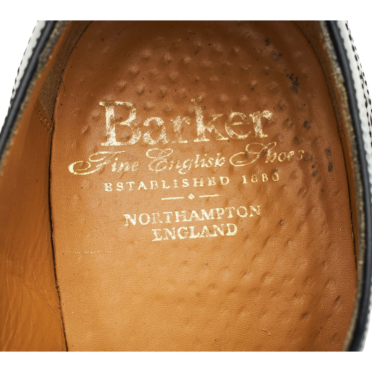 'Alfred' Black Leather Oxford Brogues UK 9 G