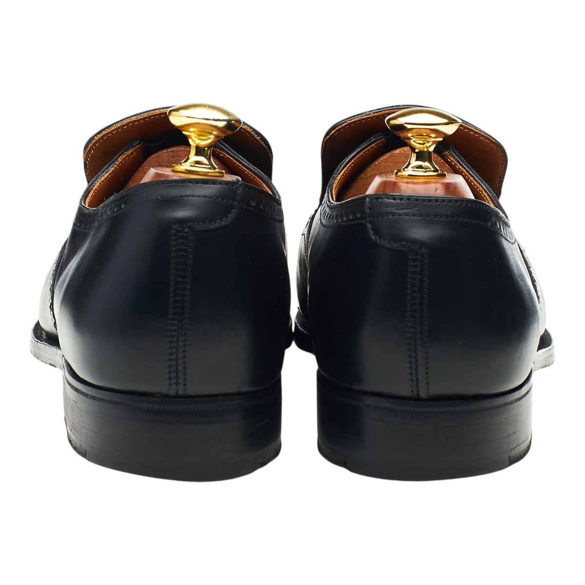 Black Leather Slip On Loafers UK 7.5 US 8.5 D