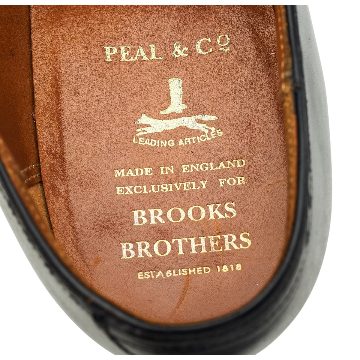 Black Leather Slip On Loafers UK 7.5 US 8.5 D