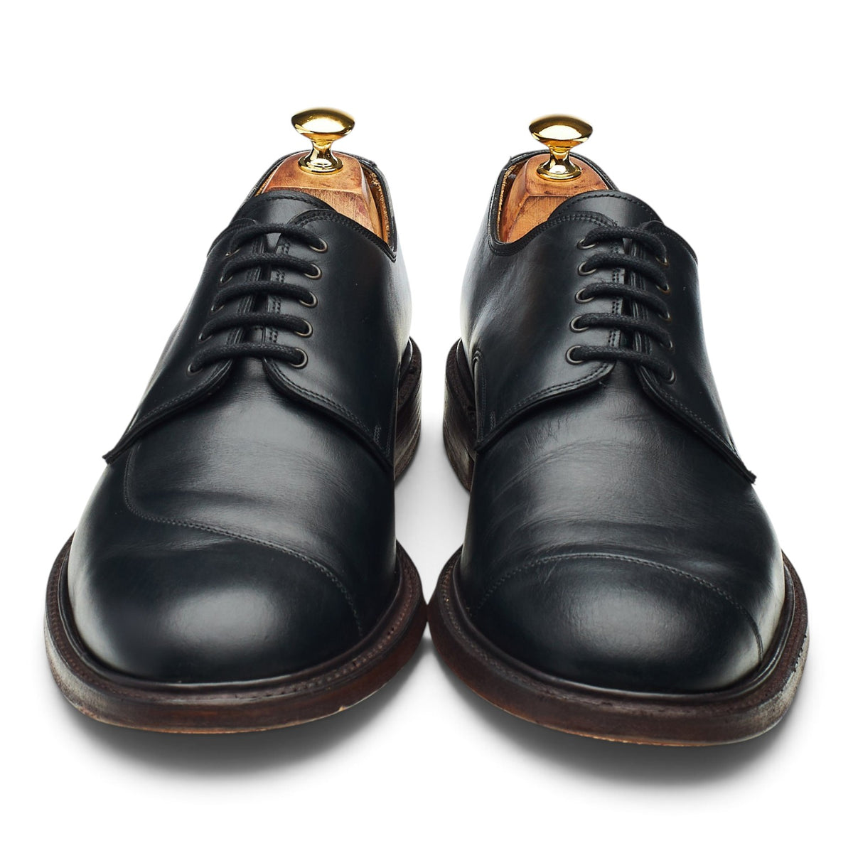 Black Leather Derby UK 11 F