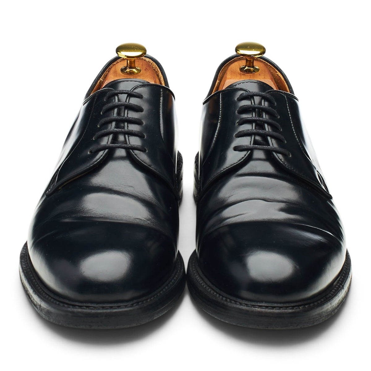 Black Leather Derby UK 8.5