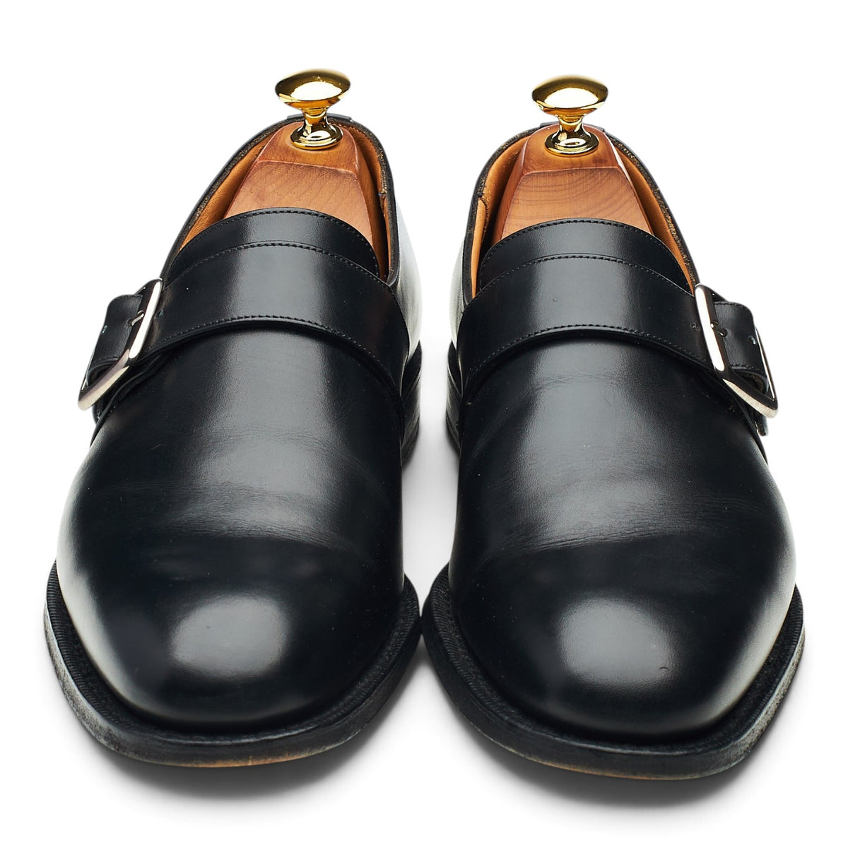 'Westbury' Black Leather Monk Strap UK 6.5 F