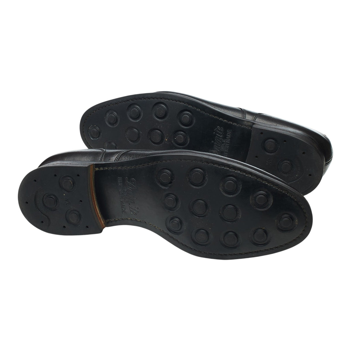Peal & Co Black Grain Leather Split Toe Derby UK 8.5 US 9.5 D