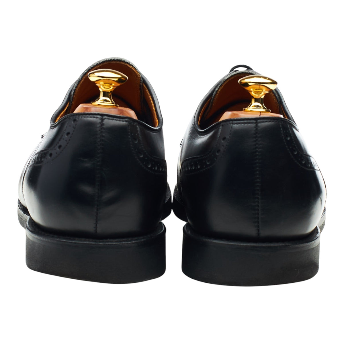 'Benton' Black Leather Cap Toe Derby UK 11.5 US 12 EE