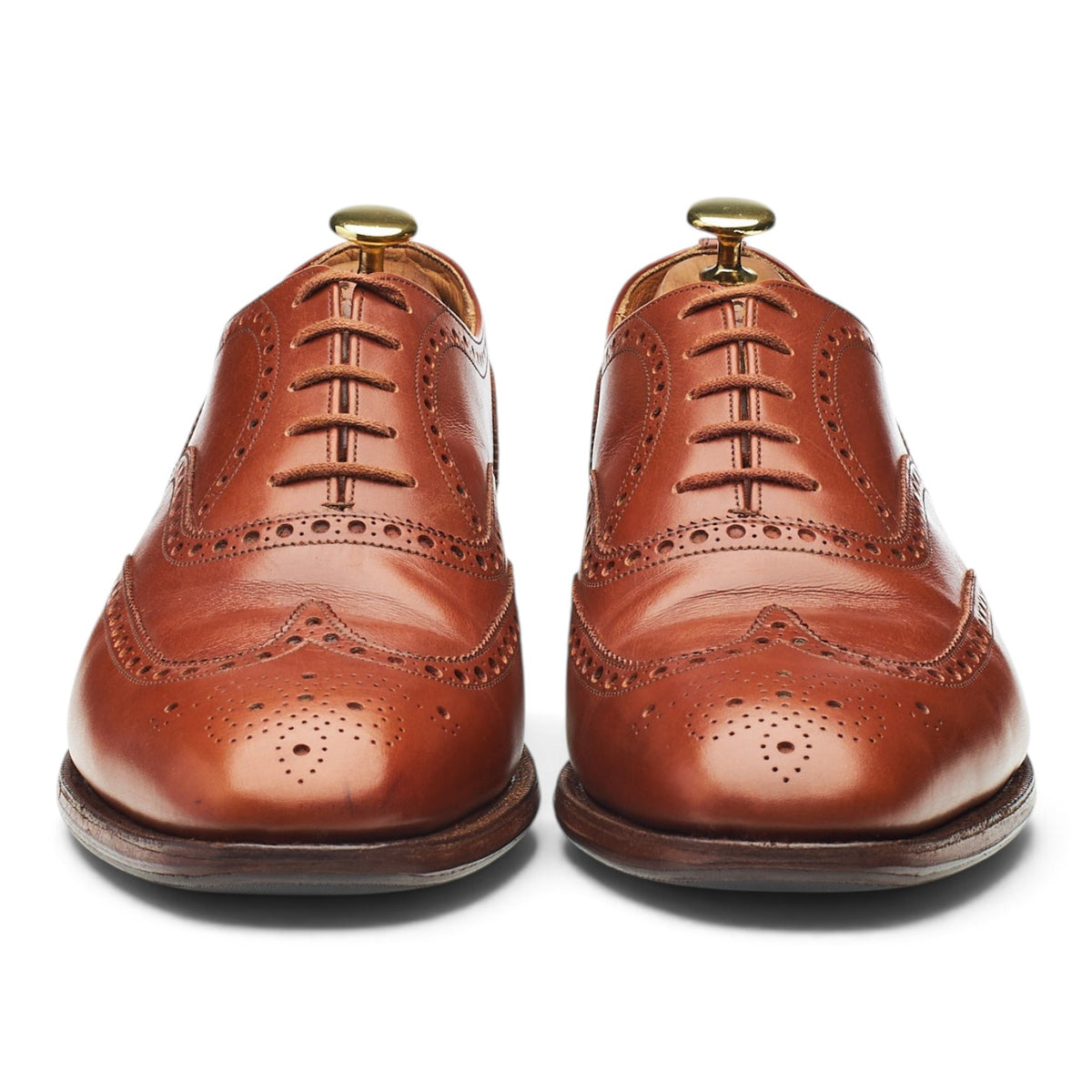 'Balfour' Tan Brown Leather Oxford Brogues UK 8 G