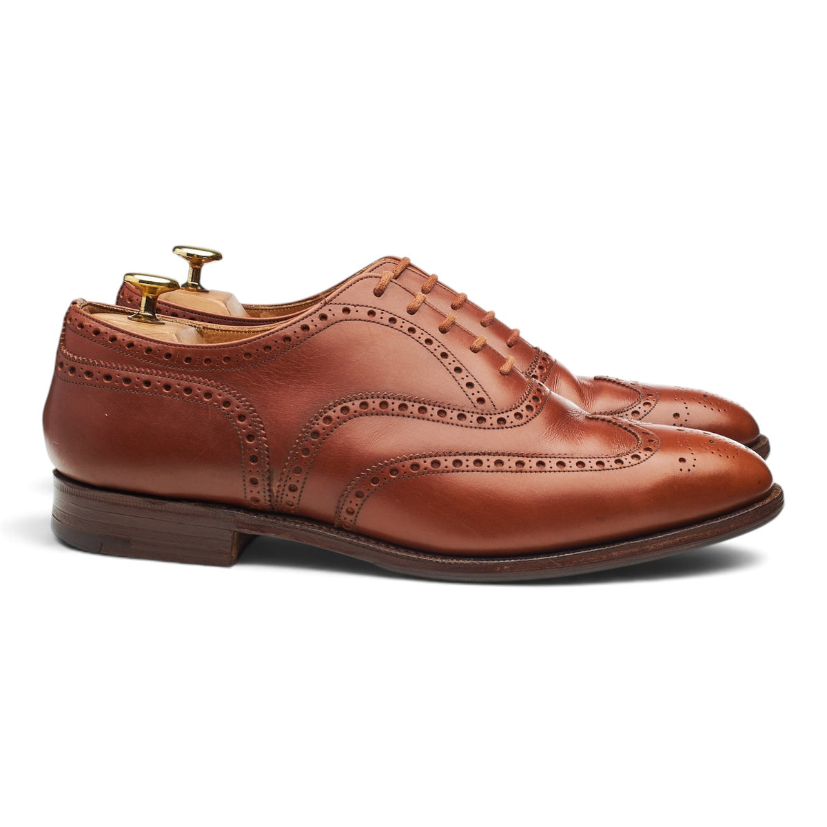 'Balfour' Tan Brown Leather Oxford Brogues UK 8 G