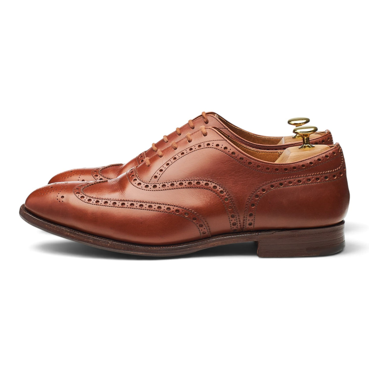 'Balfour' Tan Brown Leather Oxford Brogues UK 8 G